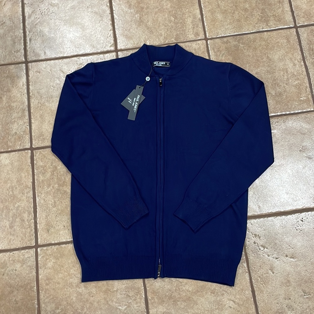 NWT Paul Jones Men’s zipper Sweater Size: Medium